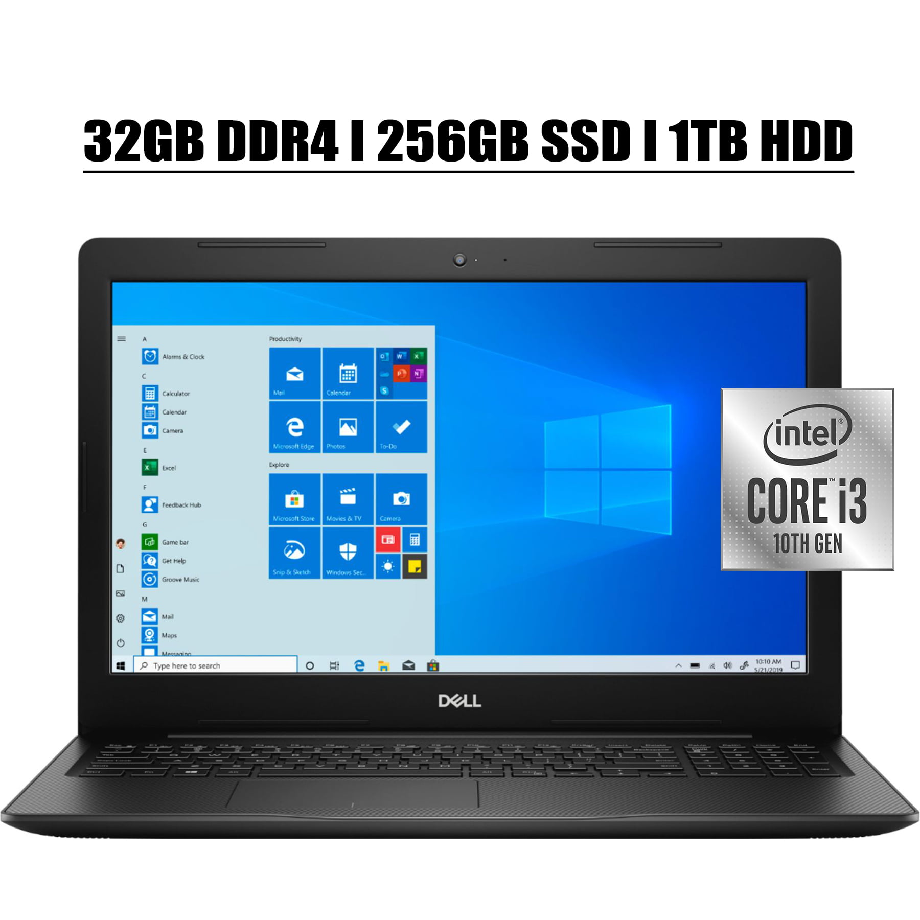 2020 Flagship Dell Inspiron 15 3000 3593 Laptop Computer I 15.6" HD Touchscreen I 10th Gen Intel