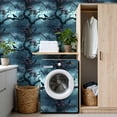 thumbnail image 4 of Gothic Peel and Stick Wallpaper Gothic Dark Tree Raven Pink Roses Stormy Sky Wall Mural 17.7in x 9.8ft Self Adhesive Removable Wall Paper Renter Friendly Wallpaper for Bedroom Livingroom, 4 of 8