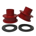 thumbnail image 2 of F250 F350 Super Duty 4WD 3" Red Front Leveling Lift Spring Spacers and 3" Rear Lift Block Kit for Non-Overload Models, 2 of 4
