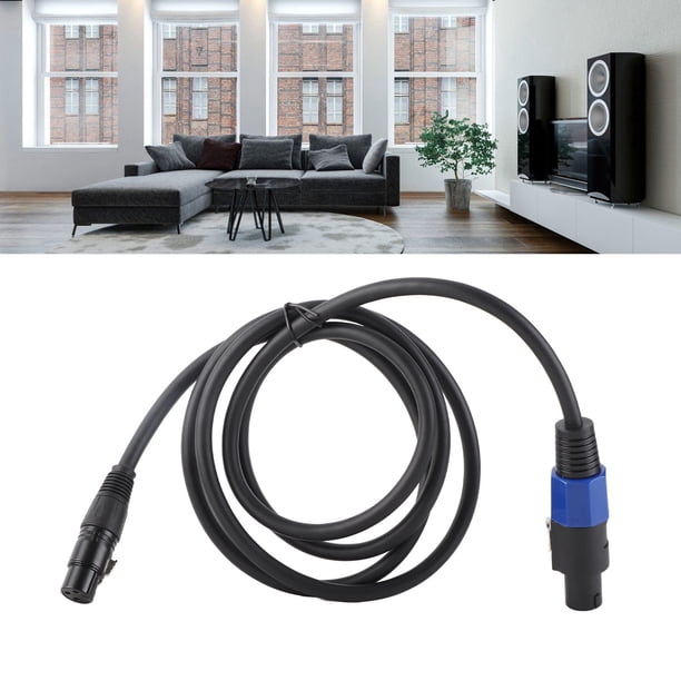 Cable De Altavoz Hembra A XLR Macho De 3 Pines, Cable De Altavoz Hembra A XLR Macho De 3 Pines Construcción Robusta Profesional 5.9 Pies Para Micrófono Para Altavoz De Escenario