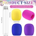 thumbnail image 5 of 1 Pcs Microphone Candy Tubes with Foam Covers, Plastic Party Favors for Kids Birthday, Simulated Singing Prop for Karaoke Theme Decor, Goodie Bag Fillers, Candy Not Included, 5 of 8