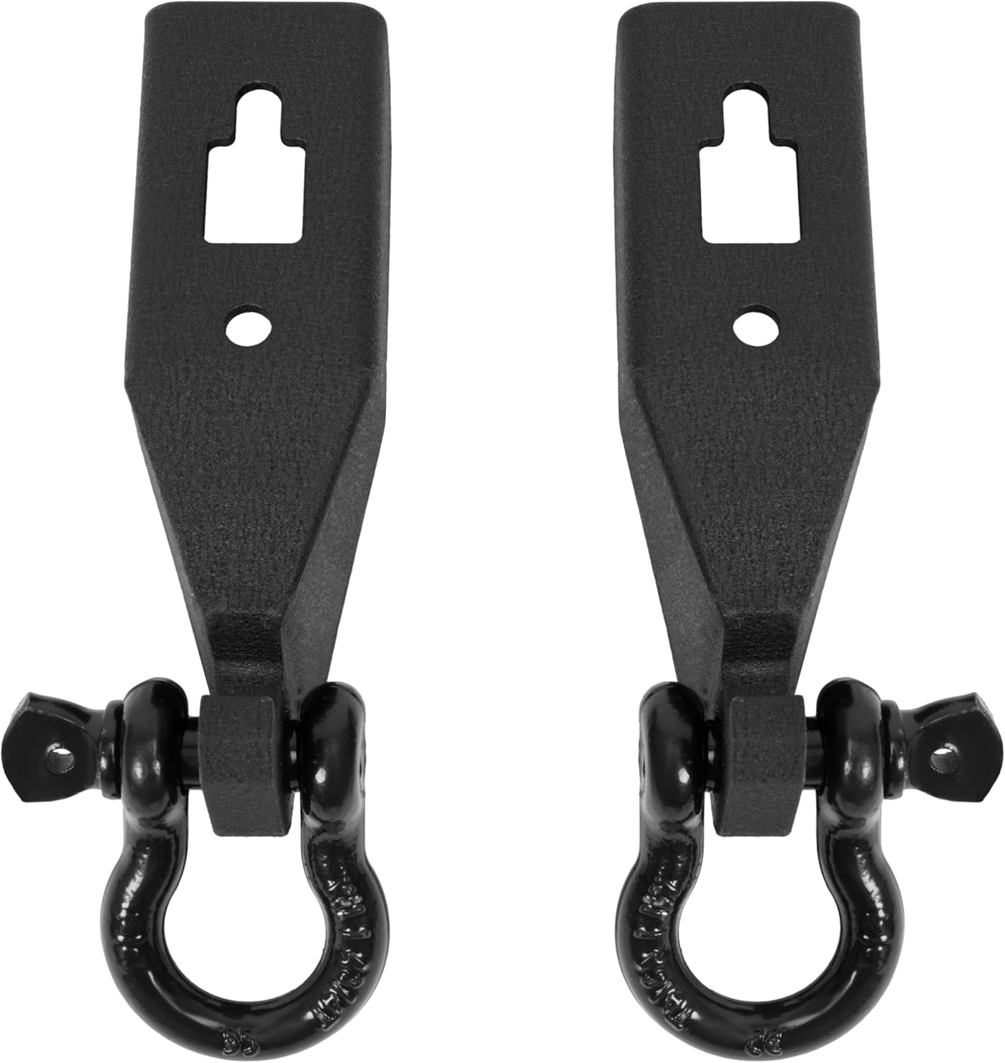 Kojem Front Tow Hook Mount Kit for Ford F150 F-150 2009-2023 W/ 3/4" D-Ring Shackles Steel
