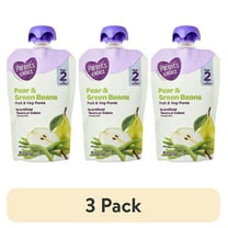 (3 pack) Parent's Choice Stage 2 Baby Food, Pear and Green Beans Puree, 4 oz Pouch