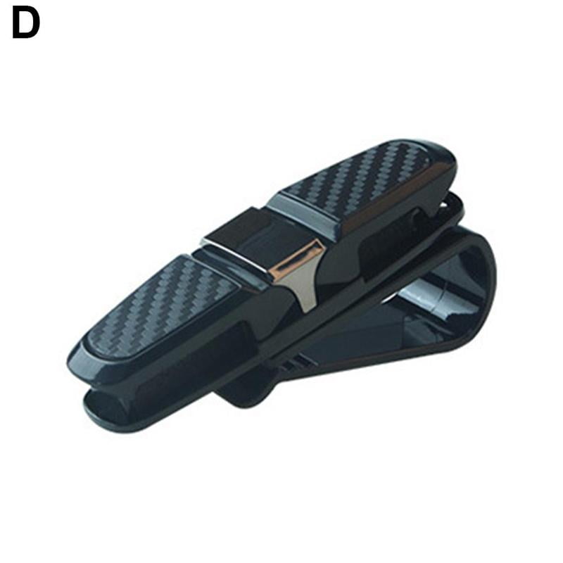 4 Color Car Sunshade Sunglasses Clip Holder Ticket Universal Car Card T9J3