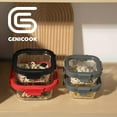 thumbnail image 3 of Genicook Clear Glass Lightweight Food Storage Container (4 Count), 3 of 5