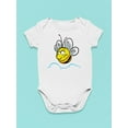 thumbnail image 3 of Happy Bee Flying Bodysuit Infant -Image by Shutterstock,  24 Months, 3 of 4