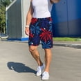 thumbnail image 2 of KLL Red White Blue Fireworks for Men's 1-Pack Shorts,Sleep Pajama Shorts for Men Soft Pj Shorts Men's Pajama Bottoms Sleepwear -4X-Large, 2 of 7