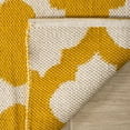 thumbnail image 4 of SAFAVIEH Montauk Proinsias Geometric Cotton Area Rug, Yellow/Ivory, 6' x 6' Square, 4 of 7
