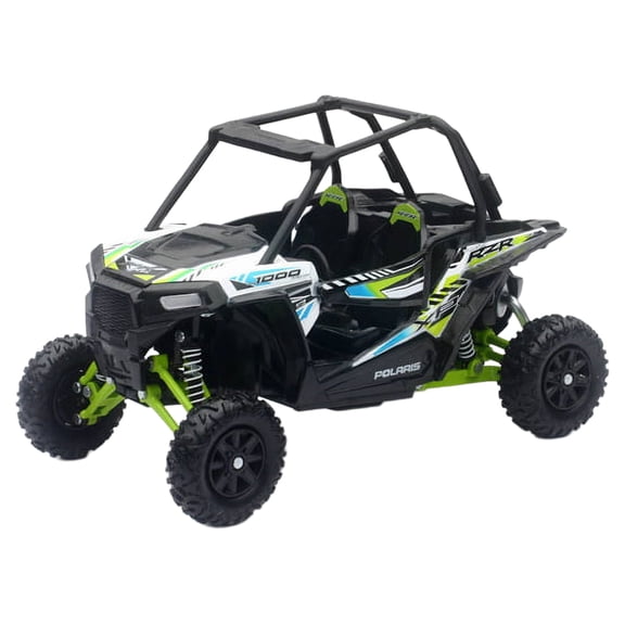 Polaris RZR XP 1000 Dune Buggy White Lightning and Bright Green 1/18 Diecast Model by New Ray