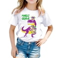 thumbnail image 1 of AJIWYH Polo, Chemise Décontractée Imprimée à Col Rond et Manches Courtes pour Filles, Polo pour Filles de 8-9 Ans, Blanc, 1 of 4