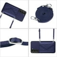 thumbnail image 4 of Envelope Design for Samsung S22 Case RFID Blocking Wallet Card Holder Leather PU Flip Cover Folio Lanyard Crossbody Strap Women Girl Magnetic Clasp Kickstand for Samsung Galaxy S22, Blue, 4 of 10