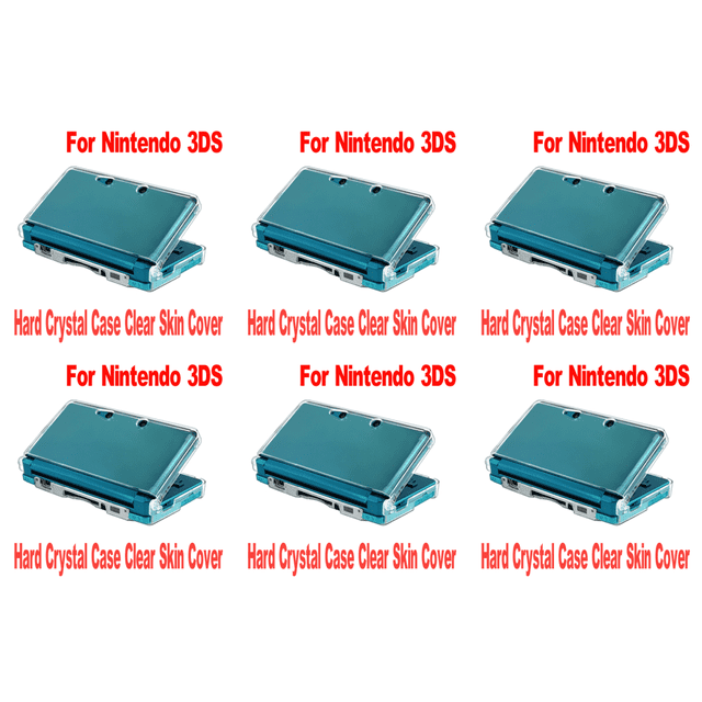 Protección La Cubierta Del Caso Piel Dura Cristalina para Consola 3DS N3DS