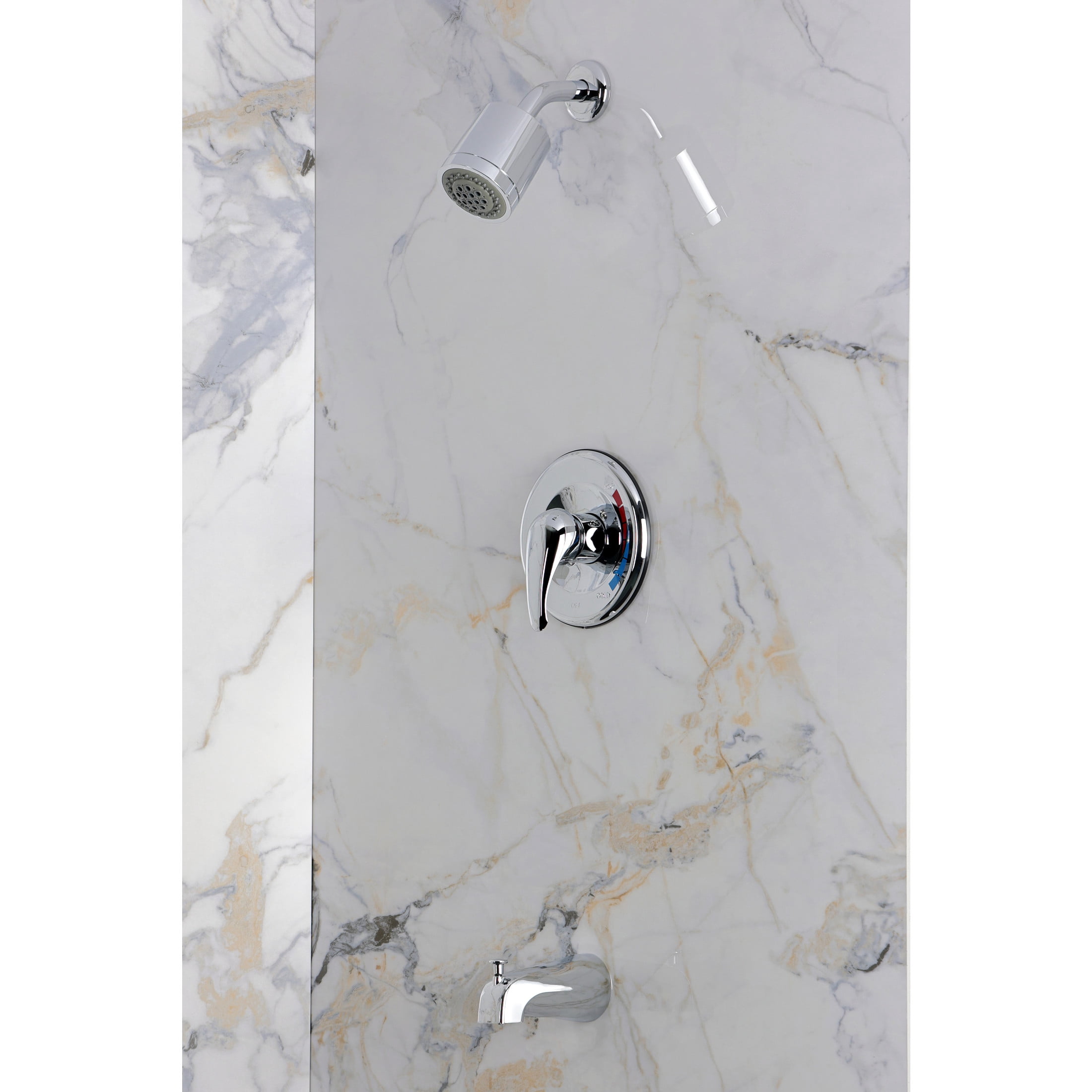 Kingston Brass KBX651 Single-Handle Pressure Balanced Tub and Shower Faucet, Polished Chrome