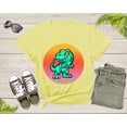 thumbnail image 4 of Cool Dinosaur T-Rex Animal Bird at Sunset for Men Women Kids T-Shirt Dino T Shirt Gift for Men Women Kids Boys Girls Cute Trex Dino Tshirt, 4 of 8