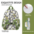 thumbnail image 4 of Vintage Boho Daisy Backpack for Toddlers Large Capacity School Backpack with Padded Shoulder Straps Chest Strap Water-resistant Design for Spring and Summer, 4 of 5