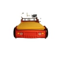 thumbnail image 5 of Racing Car Bed,Twin Size Car Bed Frame with LED Light and Headboard, Race Car-Shaped Wooden Platform Bed with Wheels and Support Slats, Red, 5 of 7