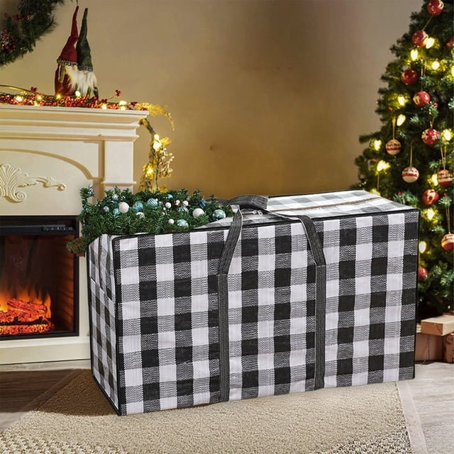 Bolsa de Almacenamiento para Árbol de Navidad con Asas, Impermeable, para Coronas Navideñas, Ropa y Mudanzas.