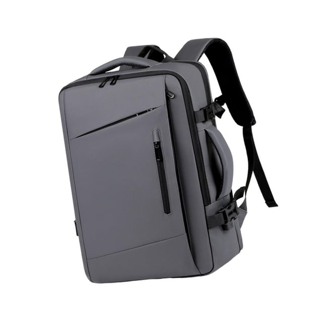 BELOVING Laptop Backpack Large Capacity Business Office Work Bag for Men Daily Travel Gray