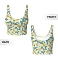 thumbnail image 4 of Yiaed Lilies Flowers Print Ladies Waistcoat Women Sports Vest Vest Sports Women Sports Top Yoga Vest for women-Small, 4 of 8