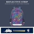 thumbnail image 5 of FORMRS Unisex School Backpack 17" Student Travel Bag with Laptop Compartment, Vibrant Geometric Pattern, 5 of 7