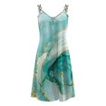 thumbnail image 4 of Vestido estampado con cremallera y cuello en V sin mangas con tirantes a la moda para mujer Pompotops ghjkhdj7280, 4 of 4