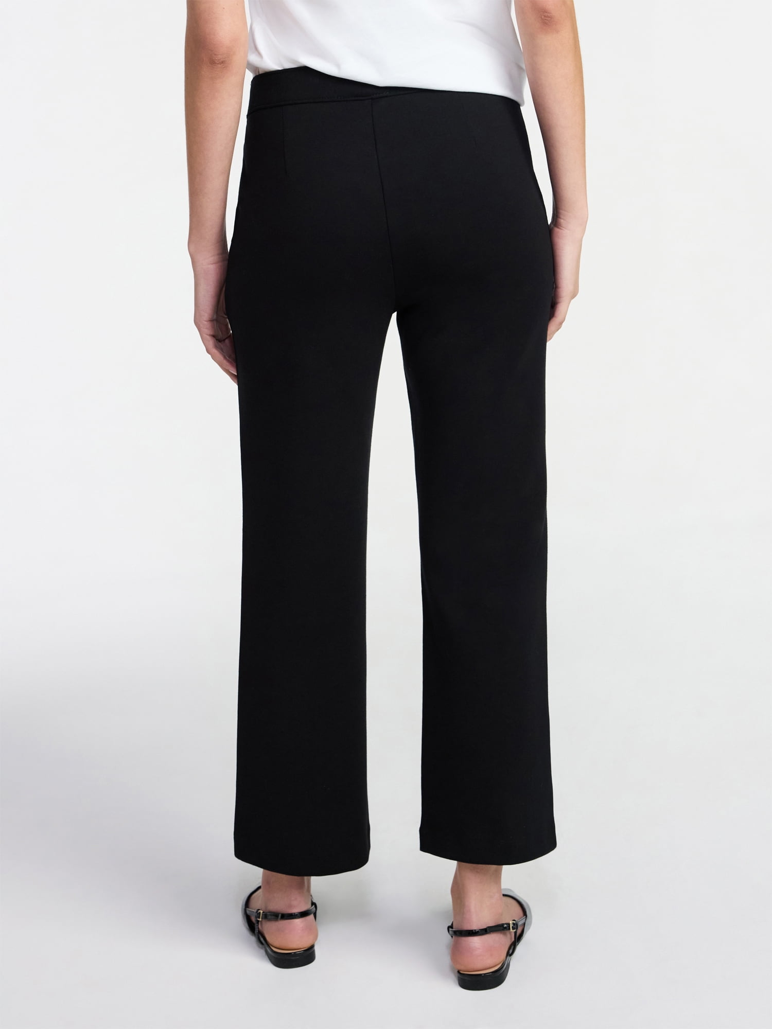 Time and Tru Women's Cropped Flare Pants, 26" Inseam, Size XS-XXXL