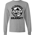 thumbnail image 3 of Inktastic Soccer My Favorite Player Calls Me Grammy Long Sleeve T-Shirt, 3 of 5