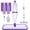 Purple, variant on Spray Floor Mop for Hardwood, Tile, Laminate, Vinyl & Marble – Includes Refillable Microfiber Pads (5-Pack), for Wet and Dry Mopping