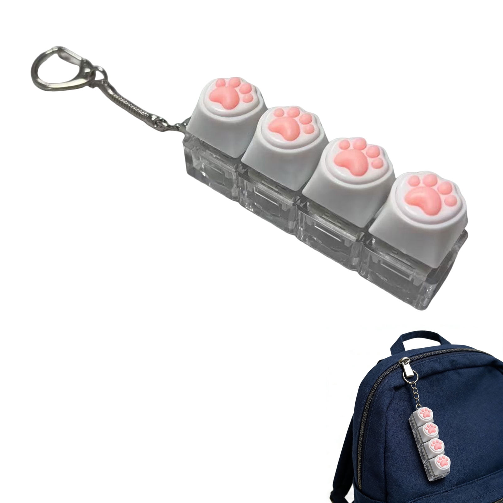 Clavier Anti-Stress, 7,5x2x3 cm Breloque Détente Patte De Chat, Porte-Clés Anti-Stress Clavier , pour Les Étudiants Adultes Amis La À La Maison À L' École Au Bureau Clavier Anti-Stress, 7,5x2x3 cm Breloque Détente Patte De Chat, Porte-Clés Anti-Stress Clavier , pour Les Étudiants Adultes Amis La À La Maison À L' École Au Bureau