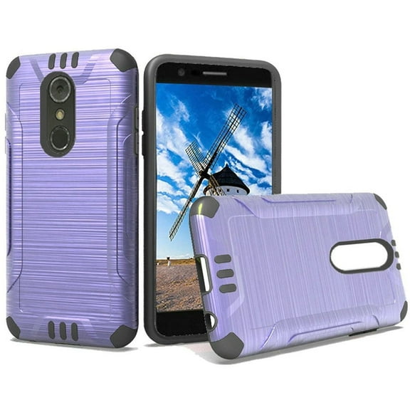 GSA Slim Brushed Hybrid Case For LG Stylo 4, Stylo 4 Plus - Purple & Black
