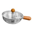 thumbnail image 3 of Luzkey Casserole en Acier Inoxydable Chauffe-Beurre Petite Marmite Multifonctionnelle Ronde Pot à Lait Chaud avec Couvercle pour Véhicule Récréatif Maison Camping Voyage 600ml, 3 of 8