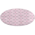 thumbnail image 5 of Closed Eyes And Pink Hearts Round Carpet Circle Rug Outdoor Patio Area Rug Washable Large Area Rugs Hallway Room Decor Fitness Mats, 5 of 8
