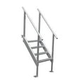 thumbnail image 2 of Extreme Max 3005.3843 Universal Mount Aluminum Dock Stair - 4-Step, 2 of 4