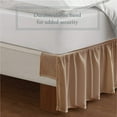 thumbnail image 2 of Bed Maker's Wrap-Around, Never Lift Your Mattress Ruffled Bed Skirt, 14" Drop Length, Mocha, King, 2 of 10