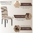 thumbnail image 5 of Stretch Chair Covers Slipcovers Set of 6 Printed Stretchable Dining Chair Slipcover Washable Removable for Kitchen,Hotel,Restaurant, 5 of 6