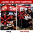 thumbnail image 2 of WinSpin 24" Pop Up Displays Spinning Prize Wheel Black & Red Adjustable Height DIY Modular Spin Doodle Game for Events, 2 of 9