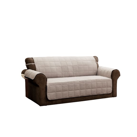 Innovative Textile Solutions 1-Piece Tyler Sofa Furniture Cover Slipcover, Natural