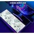 thumbnail image 5 of Large Mouse Desk Pad, Green Grass Mouse Pad Mat, Leaves Pattern Art Non-Slip Rubber Base Mousepad with Designs, Keyboard Mouse Mat Desk Pad for Work, Laptop, 31.5 X 11.8 Inch, 5 of 5