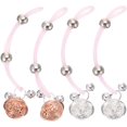 thumbnail image 3 of 2 Paires de Pinces pour Seins Anneaux de Mamelon Non Perçants pour Femmes Adultes Jeu de Rôle, 3 of 8