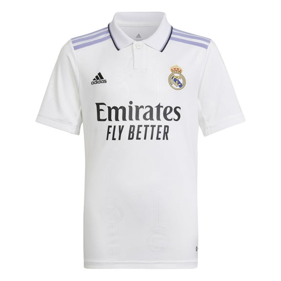 adidas Youth Soccer Real Madrid 22/23 Home Jersey (as1, Alpha, x_l, Regular, Youth X-Large) White