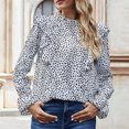 thumbnail image 3 of RKSTN Chemise Décontractée Ample à Manches Longues Imprimé Léopard pour Femmes, 3 of 7