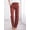 Burgundy, variant on Women's Plain Cotton And Linen Drawstring Loose Casual Wide Leg Trousers