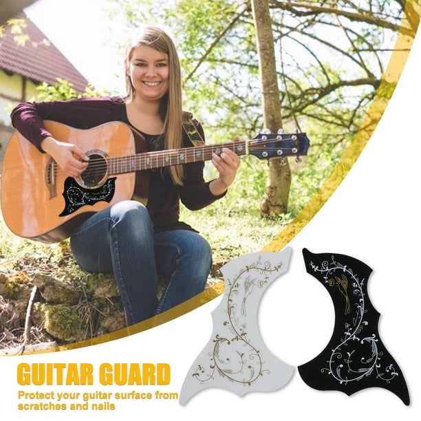 Autocollant anti-rayures pickguard pour plaque de guitare installation  transpare