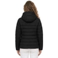 thumbnail image 7 of Wantdo Women's Recycled Warm Winter Jacket Quilted Puffer Coat Winter Coat with Hood Black XL, 7 of 7