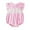 Pink, variant on Ruyang New Born Baby Girl Smocked Romper Embroidery Ruffle Collar Sleeveless Bubble Bodysuit Summer Easter Bunny Rompers