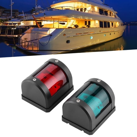 Fdit Feu de navigation en bateau 12LED 12V Lampe marine position rouge