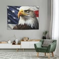 thumbnail image 2 of GOSMITH American Flag Tapestry Stars and Stripes Flag and Bald Eagle Wall Hanging Bedroom Living Room College Dorm Decoration Tapestry 40x30 Inch, 2 of 7