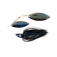 thumbnail image 2 of Nichols Lures Pulsator Metal Flake Double Willow Spinnerbait, Noir/bleu, 3/4-Ounce, 2 of 3