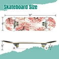 thumbnail image 2 of 31'' Complete Skateboard 7 Layer Canadian Maple Double Kick Deck Skateboards japanese cherry blossom cherry flower watercolor Skate Board for Beginner Adult Gifts, 2 of 5