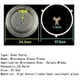 thumbnail image 4 of 9.6inch/24.5cm Thickened Heat Resistant Microwave Glass Plate Turntable Tray Accessories for Small Microwave, 4 of 4